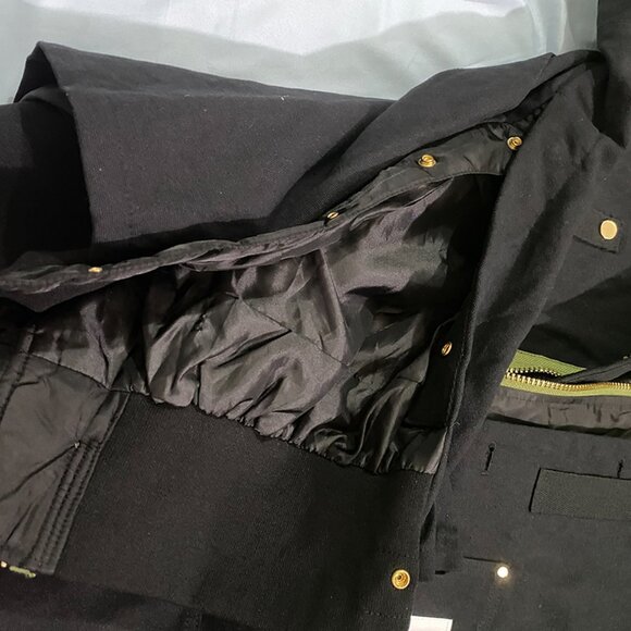 Sacai x Carhartt Black Workwear Jacket Men's Size L - Picture 2 of 11